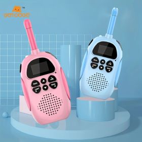 Kids Toys Rechargeable Walkie Talkie Boys Toys; Outdoor Toys For 3 4 5 6 7 8 Year Old Boys &Girls; Gift For Girls Boys (blue &pink) - Blue&Pink