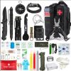 Outdoor SOS Emergency Survival Kit Multifunctional Survival Tool Tactical Civil Air Defense Combat Readiness Emergency Kit - Advanced black - China