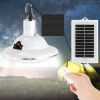 Solar Camping Light Hanging LED Bulb Lamp Portable Lantern Emergency Light - White