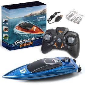 RC Boat For Kids; 2.4GHz 8 Km/h High Speed RC Boat Electric Racing Boat; Waterproof 500mAh USB Rechargeable RC Boat Toy Ship; Summer Water Toy; Gift F