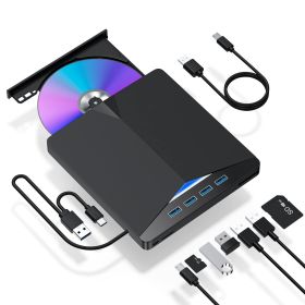 External CD/DVD Drive For Laptop; 7 In 1 USB 3.0 DVD Player Portable CD/DVD Burner; CD ROM External DVD Drive For Laptop With Laptop Desktop PC Window