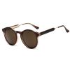 2022 Retro Round Sunglasses Women Men Brand Design Transparent Female Sun Glasses Men Oculos De Sol Feminino Lunette Soleil - brown - As Picture