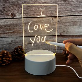 Note Board Creative Led Night Light USB Message Board Holiday Light With Pen Gift For Children Girlfriend Decoration Night Lamp - Blank Board 1 Pen