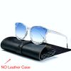 LeonLion 2022 Fashion Cateye Sunglasses Women Luxury Brand Glasses Women/Men Vintage Eyewear Women Oculos De Sol Feminino UV400 - blue - As picture