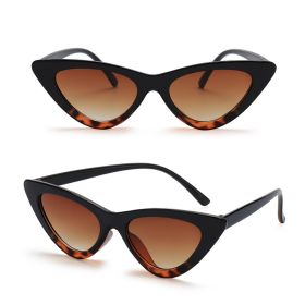 Sexy Cat Eye Triangle Sunglasses Retro Female Eyewear UV400 Sun Glasses Polarized Streetwear Trending Fashion Ladies Glasse - brown leopard - As Pictu