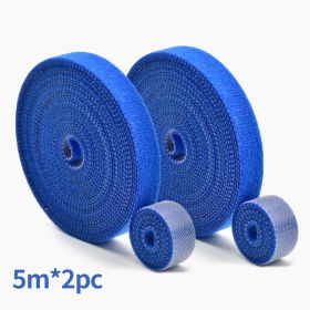 Back-to-back Velcro Fishing Rod Nylon Self-adhesive Tape Hook Hair Same Body Velcro Fishing Tools Data Cable Power Cable Managem - Thebluecoloris5mx2