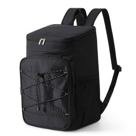 Portable Travel Large Capacity Outdoor Picnic Backpack - Black - Picnic Backpack