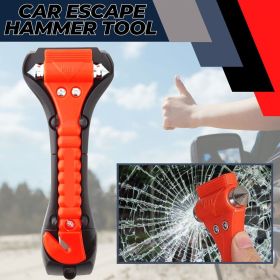 AUTO Car Safety Emergency Escape Hammer Tool Seatbelt Cutter Window Breaker - Red