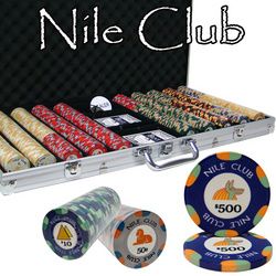 750 Ct Custom Breakout Nile Club Chip Set - Aluminum Case - CSNI-750ALC