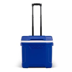 Latitude 30qt Roller Cooler - blue