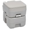 Portable Camping Toilet Gray 5.3+2.6 gal - Grey