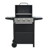 Propane Grill 3 Burner Barbecue Grill Stainless Steel Gas Grill - as Pic