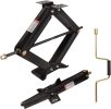 2Pcs Scissor Jack, 6500 lbs * 2, Leveling Scissor Jacks Set with Handle,RV Trailer Camper Stabilizer, for Trucks Cars MPVs Sedans,Station Wagon - 6500