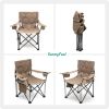 Oversized Folding Camping Chair, Heavy Duty Supports 300 LBS, Portable Chairs For Outdoor Lawn Beach Camp Picnic - kachi