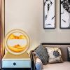 3D Hourglass LED Lamp 360¬∞ Moving Sand Art Table Lamp Sandscapes Quicksand Night Light Living Room Accessories Home Decor Gifts - Gold--Grey 29CM - C