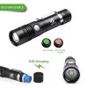 Ultra Bright LED Flashlight With T6 LED lamp beads Waterproof Torch Zoomable 4 lighting modes Multi-function USB charging - Package B-1200 mAh