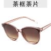 LeonLion 2022 Fashion Cateye Sunglasses Women Luxury Brand Glasses Women/Men Vintage Eyewear Women Oculos De Sol Feminino UV400 - brown - As picture