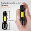 Mini Torch LED Rechargeable Flashlight Portable USB Charging Flashlight High Power Bank Camping Waterproof Long Range Lantern - Only Flashlight