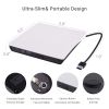 External DVD CD Drive; USB 3.0 Portable CD DVD +/-RW Drive; Slim DVD/CD ROM Rewriter Burner High Speed Data Transfer Compatible With Laptop Desktop PC