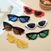 Sexy Cat Eye Triangle Sunglasses Retro Female Eyewear UV400 Sun Glasses Polarized Streetwear Trending Fashion Ladies Glasse - black - As Picture