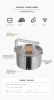 Outdoor multifunctional 304 stainless steel boiling kettle mountaineering portable coffee pot foldable fishing camping pot teapot - Foldable Camping P