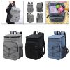 Portable Travel Large Capacity Outdoor Picnic Backpack - Black - Picnic Backpack