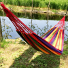 1pc Outdoor Swing; Sleeping; Double Indoor Rocking Bed; Household Adult Sling; Hanging Tree Net Bed; Hanging Chair; Sleeping Net Hammock - Red