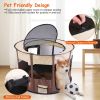 Foldable Playpen for Dog with Carry Bag Portable Travel Waterproof Indoor Outdoor Pet Cage Tent Detachable Upper Cover For Dog Cat Rabbit - S