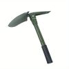 1pc Portable Foldable Camping Shovel - Multifunctional Hiking Tool for Entrenching, Digging, and Cleaning - Black