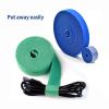 Back-to-back Velcro Fishing Rod Nylon Self-adhesive Tape Hook Hair Same Body Velcro Fishing Tools Data Cable Power Cable Managem - Thebluecoloris3mx2