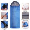 Camping Sleeping Bags for Adults Teens Moisture-Proof Hiking Sleep Bag with Carry Bag for Spring Autumn Winter Seasons - Royal Blue