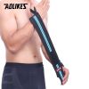 AOLIKES 1 PCS Wristband Wrist Support Weight Lifting Gym Training Wrist Support Brace Straps Wraps Crossfit Powerlifting - Black with Grey