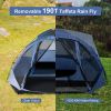 Outdoor Hiking Portable Easy Camping Tent for 3 -5 Person - Gray & Blue - Camping Tent