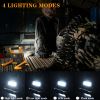 1Pack LED Working Light High Lumen Rechargeable Floodlight Portable Foldable Camping Light With 360¬∞ Rotation Stand - Yellow