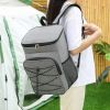 Portable Travel Large Capacity Outdoor Picnic Backpack - Gray - Picnic Backpack