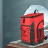 Backpack Cooler Thermo Bag Lunch Bento Ice Pack Outdoor Picnic - Red - Picnic Backpack