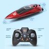 RC Boat For Kids; 2.4GHz 8 Km/h High Speed RC Boat Electric Racing Boat; Waterproof 500mAh USB Rechargeable RC Boat Toy Ship; Summer Water Toy; Gift F