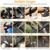 12 in 1 Hammer Multitool Portable Stainless Steel Mini Hammer Survival Tool Camping Gear Unique Gifts for Dad Husband Brother Boyfriend - Black