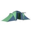 Camping Tent 6 Persons Blue and Green - Blue