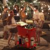 Outdoor Portable Rolling Party Cooler Cart Patio Mobile Ice Chests Beverage Icebox Beer Cola Cooler Trolley - red