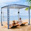 Foldable Easy-Assembly Sun-Shade Shelter Beach Canopy - Style B - 8' x 8'