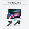 Garyway H2 Bluetooth 5.0 Headphones ENC Noice Canceling Earbuds With Mics 620mAh Battery Earphones Smart Touch Control Headsets - Black