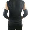 1 Piece Elbow Support Elastic Gym Fitness Nylon Protective Pad Absorb Sweat Sports Safety Basketball Arm Sleeve Elbow Brace - 1 PIECE BLACK - L