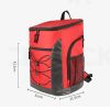 Backpack Cooler Thermo Bag Lunch Bento Ice Pack Outdoor Picnic - Red - Picnic Backpack