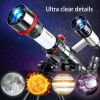 HD Astronomical Telescope Children Students Toys Gift Stargazing Monocular Teaching Aids for Science Experiment Simulate/Camping - Red - China