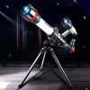 HD Astronomical Telescope Children Students Toys Gift Stargazing Monocular Teaching Aids for Science Experiment Simulate/Camping - Red - China