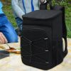 Portable Travel Large Capacity Outdoor Picnic Backpack - Black - Picnic Backpack