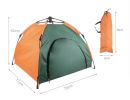 Automatic Folding Dog Tent House, Outdoor Pet Dog Foldable Tent, Waterproof Portable Soft Dog House Cat House Kennel Tent - orange