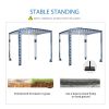 Foldable Easy-Assembly Sun-Shade Shelter Beach Canopy - Style B - 8' x 8'