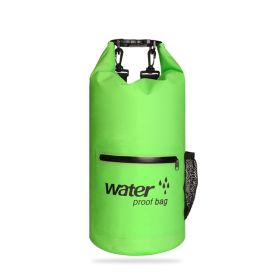 Swimming PVC Clip Mesh Cloth Waterproof Bag (Option: Green-20L)